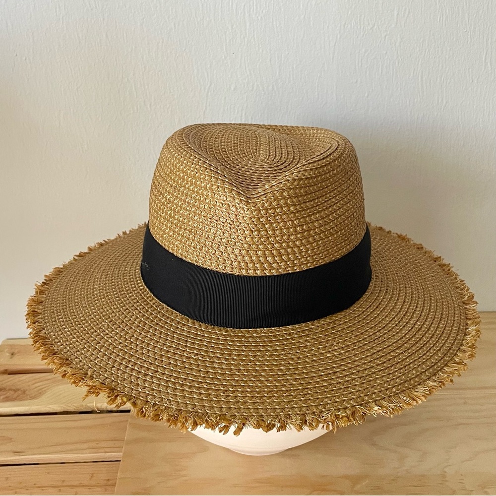 Eric Javits Fringe Hat with Black Band